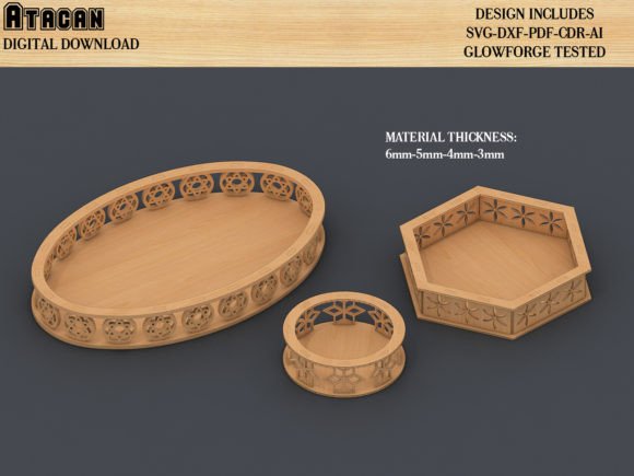 Download Decorative Wooden Tray Bundle Templates - Bundle templates Collection