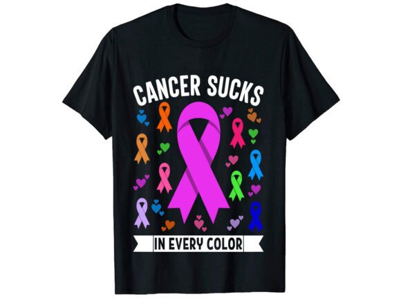 Download Cancer Sucks in Awareness T-Shirt Free - Premium Resources