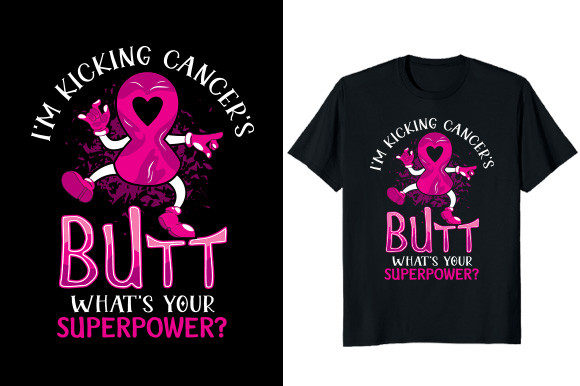 Download I'm Kicking Cancer's Butt Breast Cancer - Premium Bundle